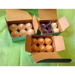 NEW lot of 18 PartyLite votive candles 3 Full boxes assorted scents vintage